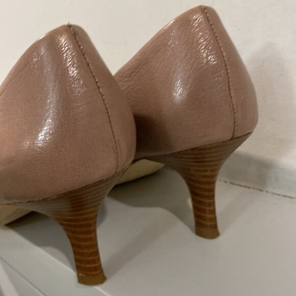 Franco Sarto Rema Brown Pointed Leather Pumps Size 7.5M - Picture 4 of 12